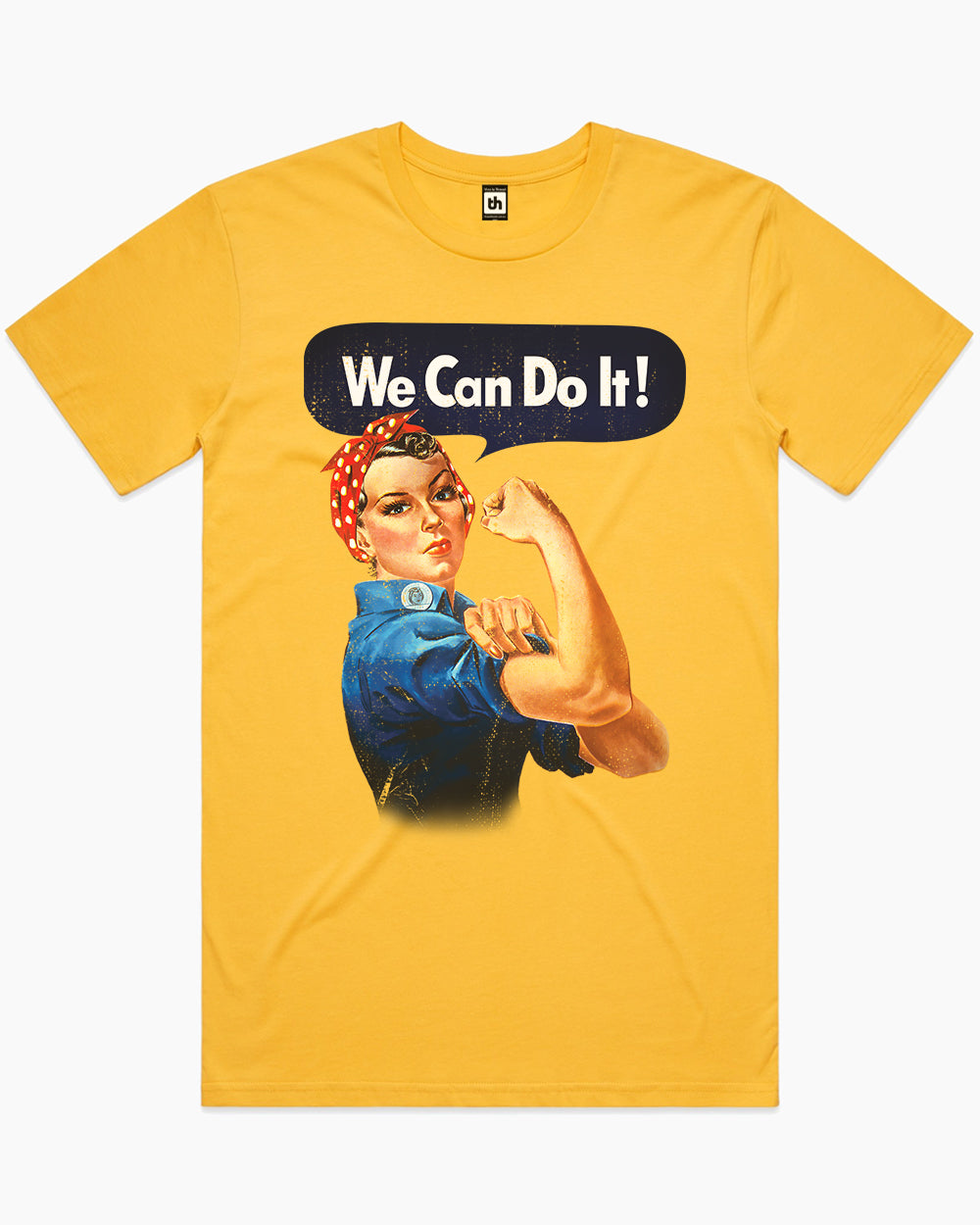 Rosie The Riveter T-Shirt Australia Online #colour_yellow