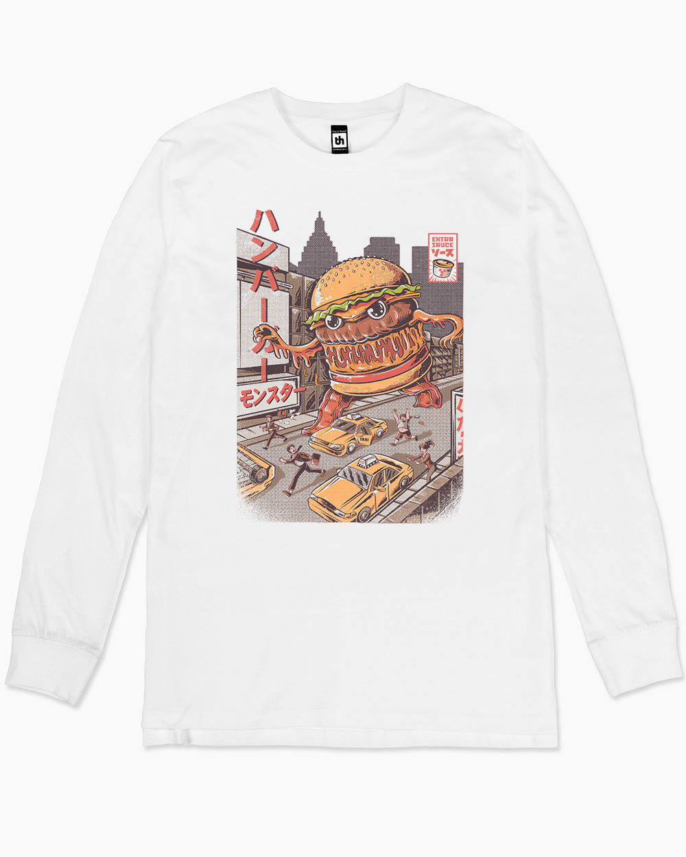 Burgerzilla Long Sleeve Australia Online #colour_white