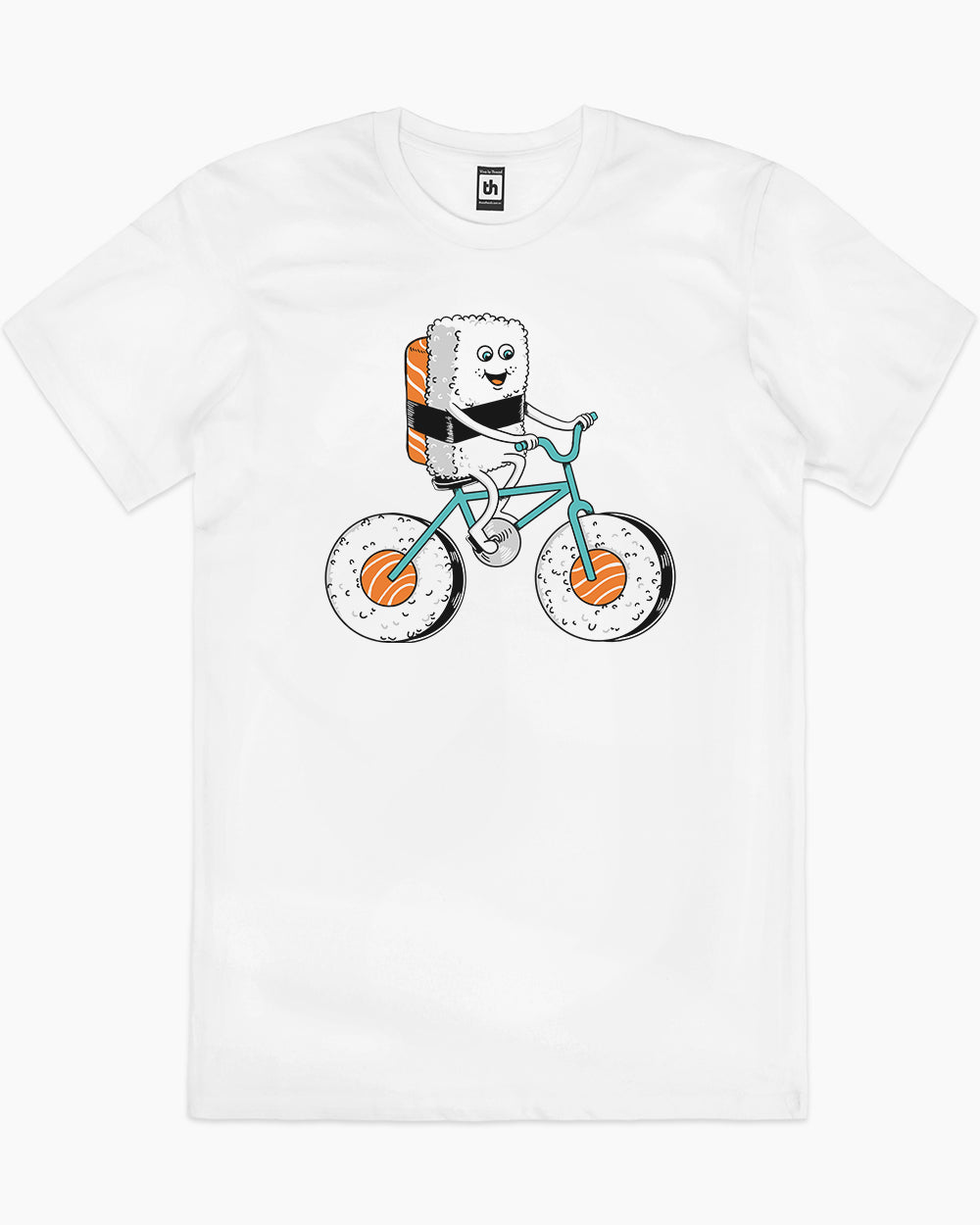 Sushi Bicycle T-Shirt Australia Online #colour_white