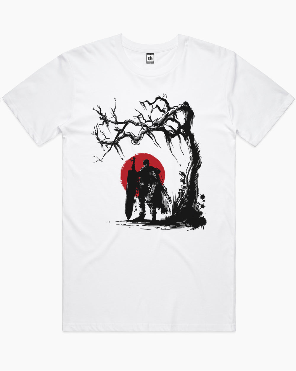 Black Swordsman Under the Sun T-Shirt Australia Online #colour_white
