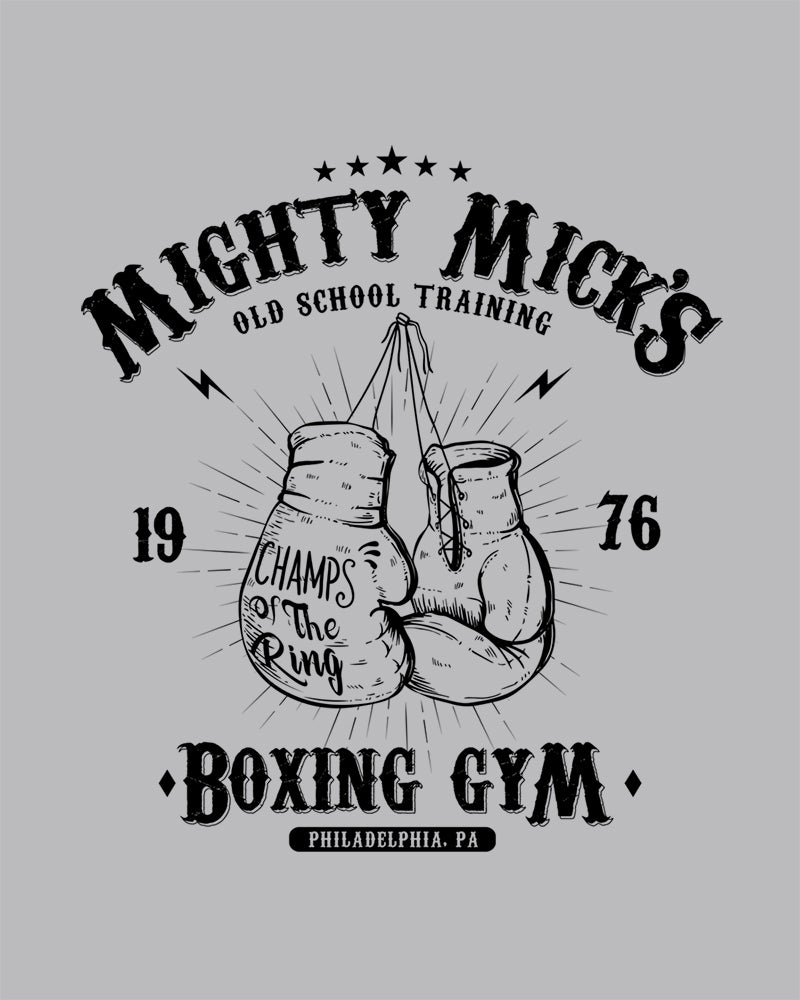 Mighty Mick's Boxing Gym T-Shirt Australia Online #colour_grey