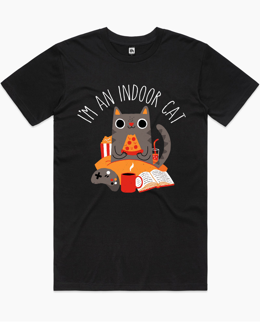 Indoor Cat T-Shirt Australia Online #colour_black