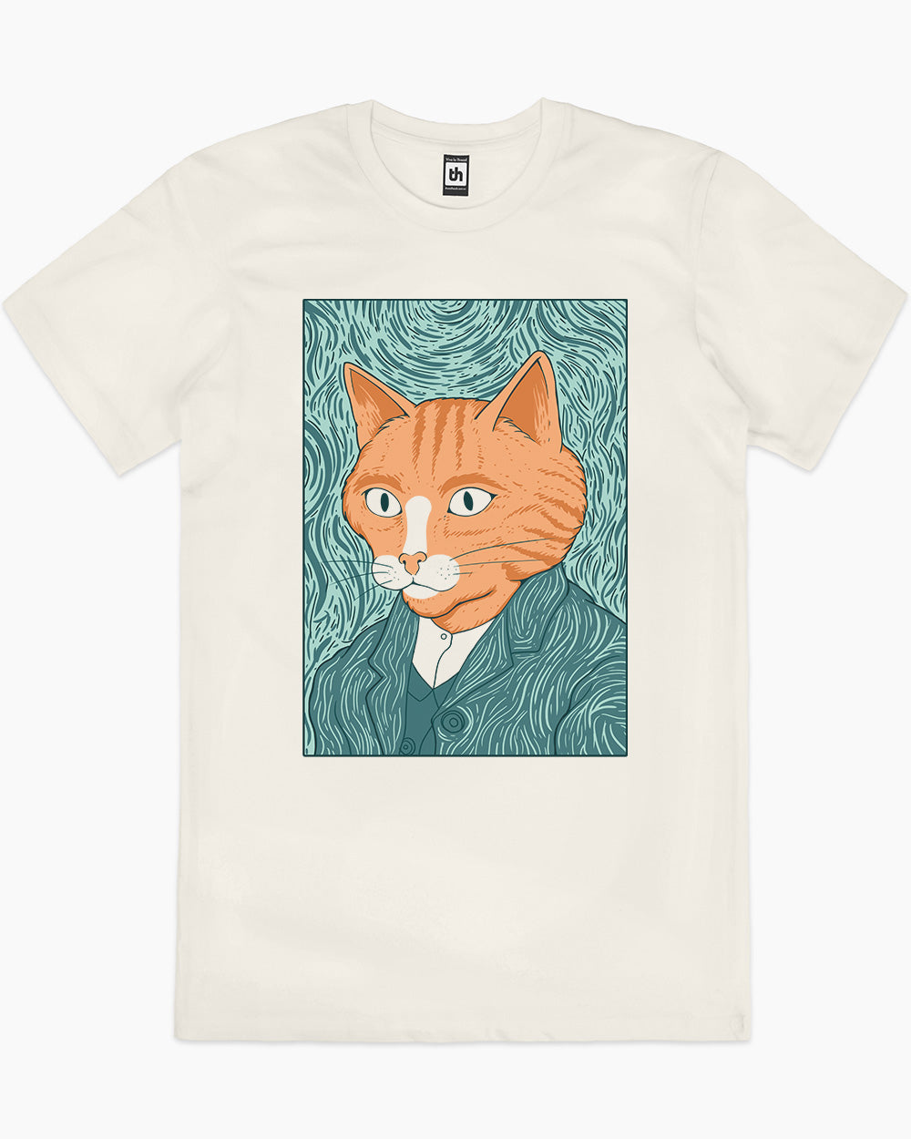 Cat Gogh T-Shirt Australia Online #colour_natural