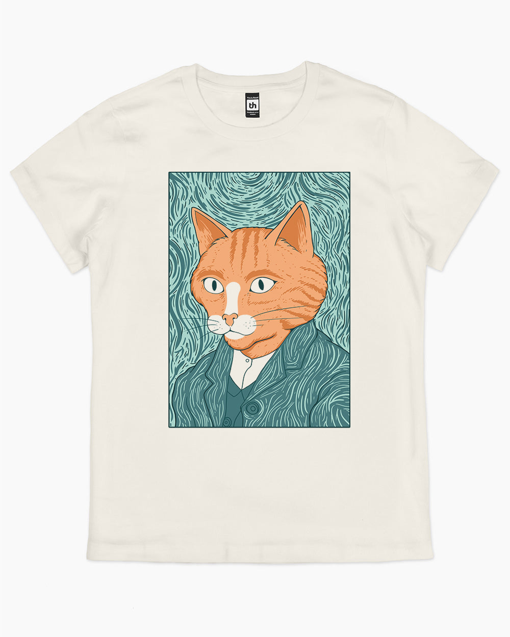 Cat Gogh T-Shirt Australia Online #colour_natural