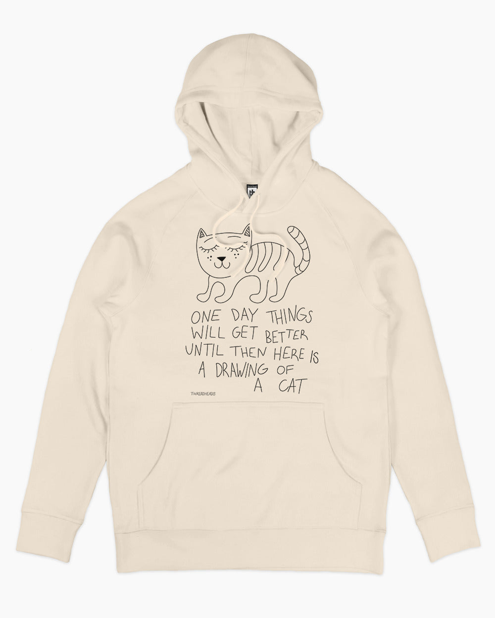 Drawing Of A Cat Hoodie Australia Online #colour_natural