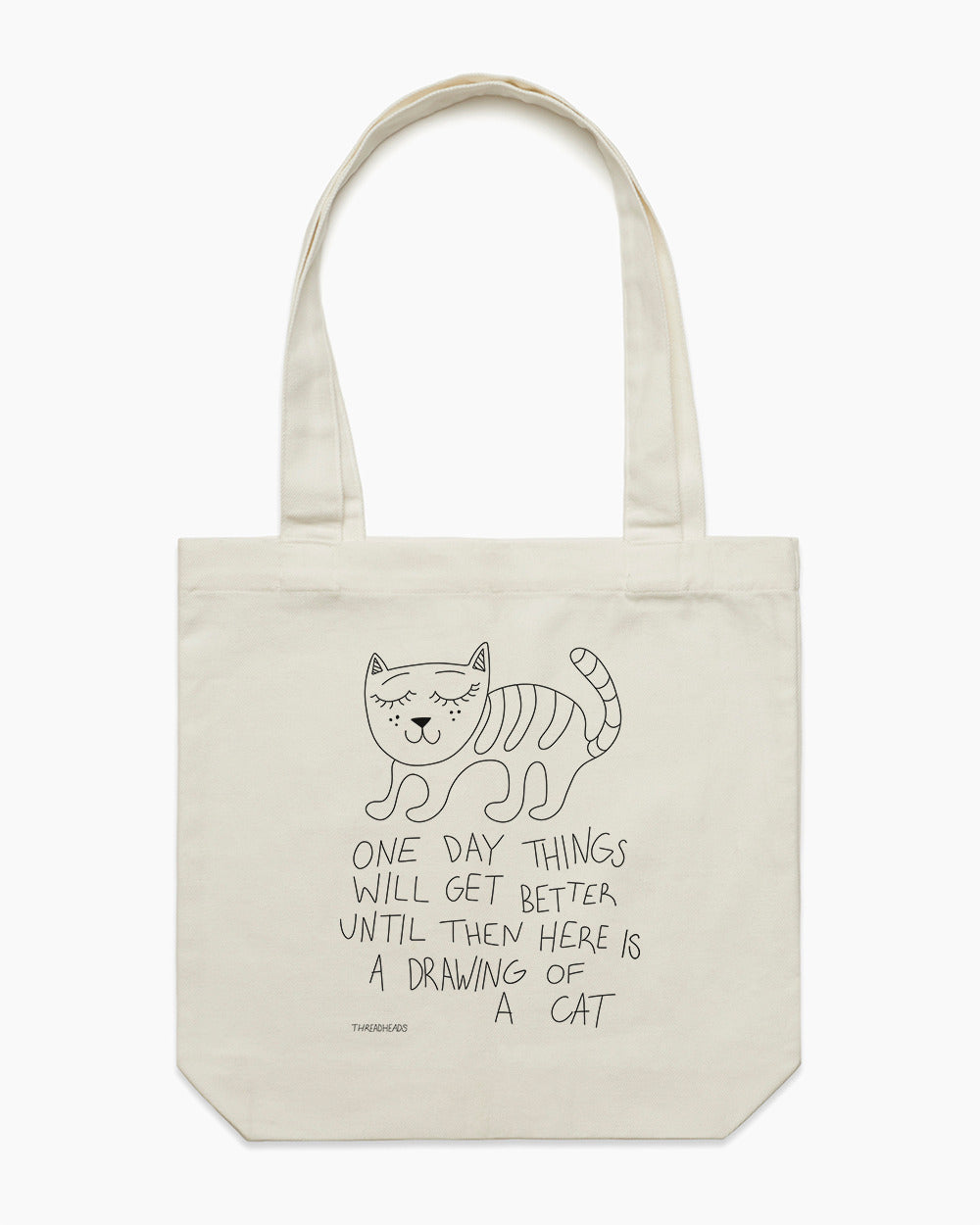 Drawing Of A Cat Tote Bag Australia Online #colour_natural