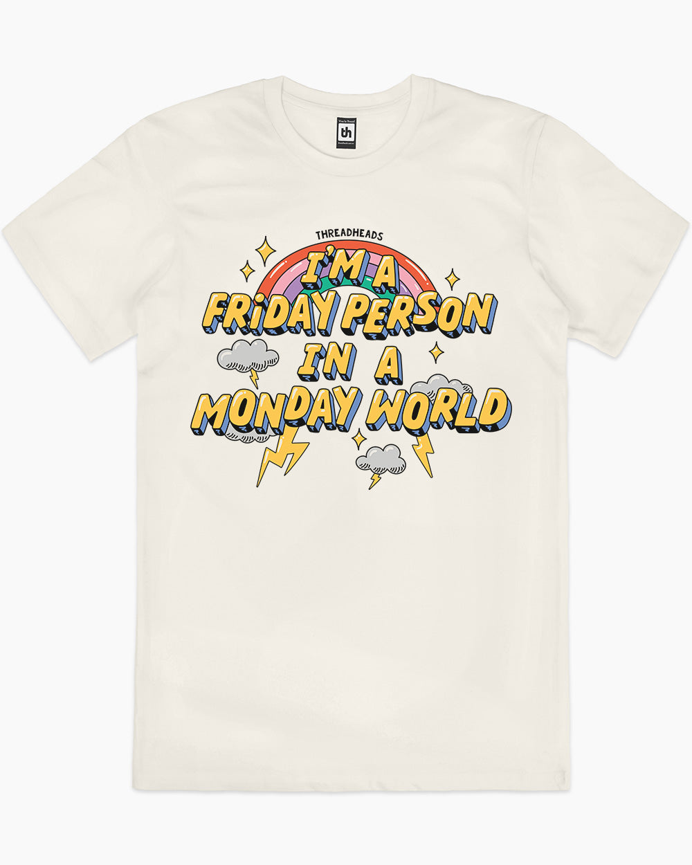 Friday Person T-Shirt Australia Online #colour_natural