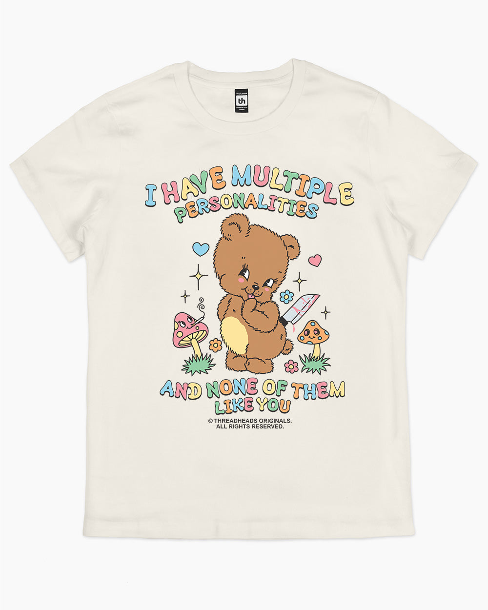 Multiple Personalities T-Shirt Australia Online #colour_natural