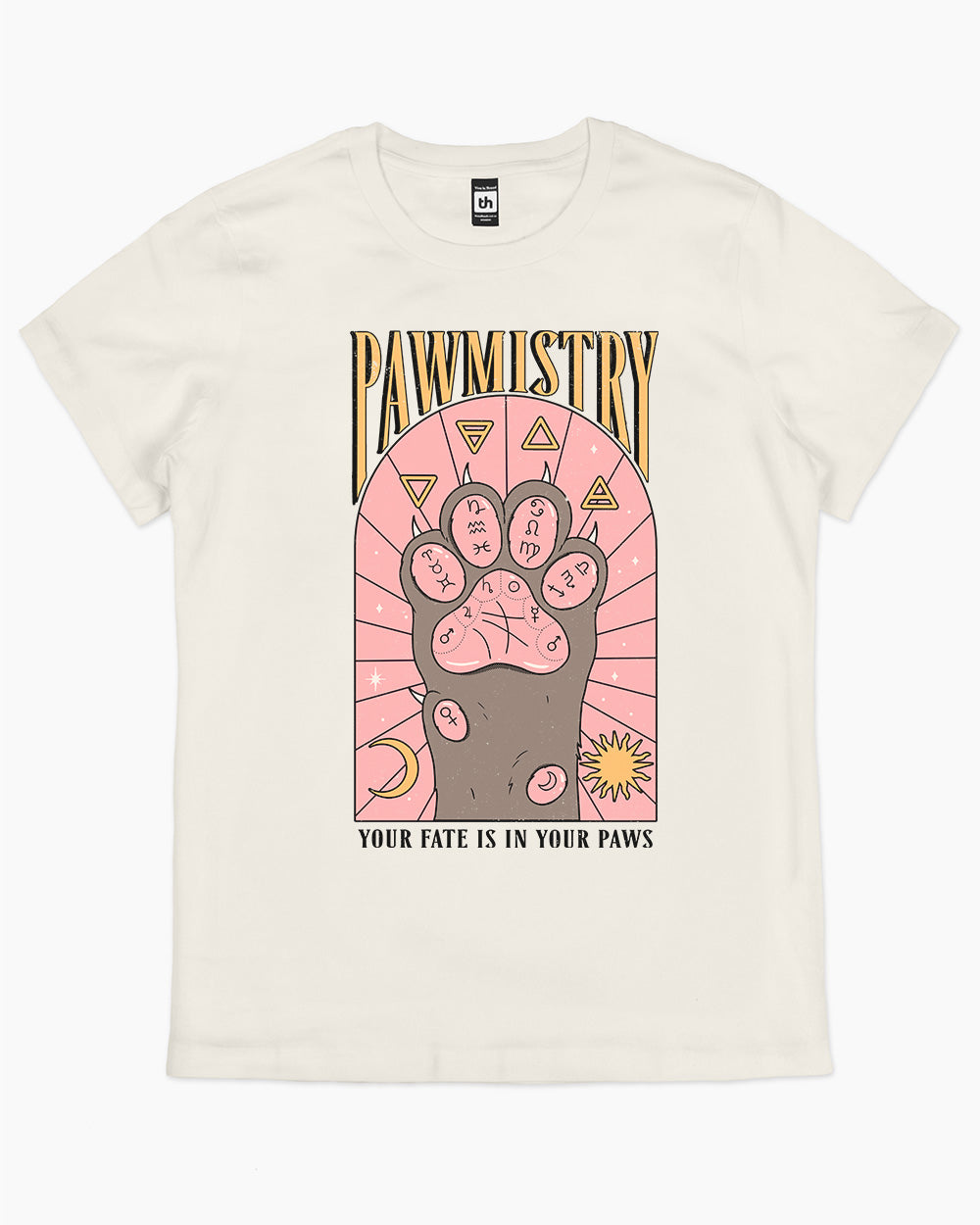 Pawmistry  T-Shirt Australia Online #colour_natural