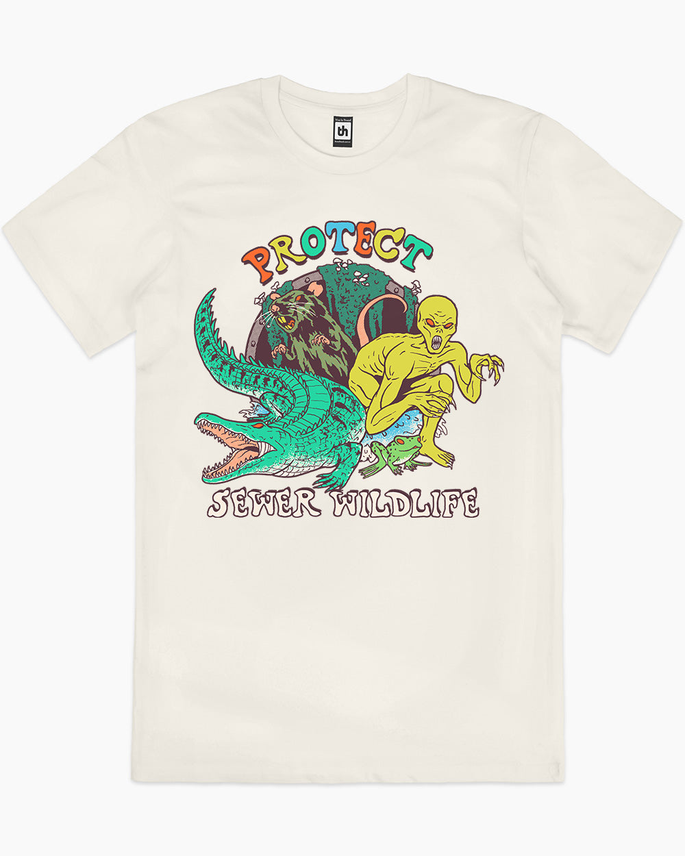Protect Sewer Wildlife T-Shirt Australia Online #colour_natural
