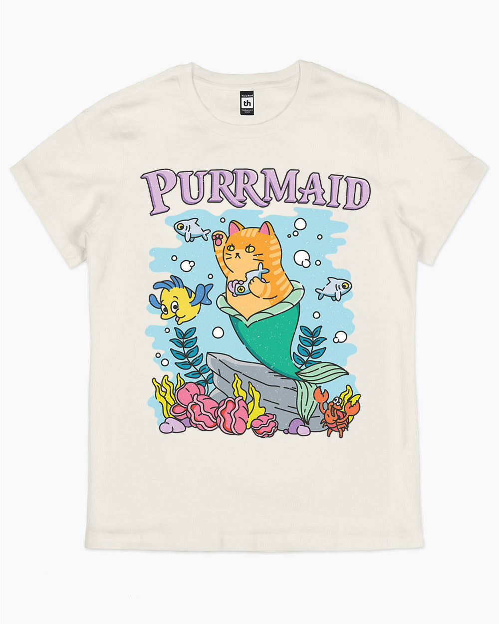 Purrmaid T-Shirt Australia Online #colour_natural