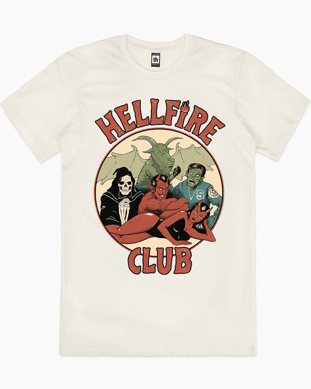 True Hellfire Club T-Shirt Australia Online #colour_natural