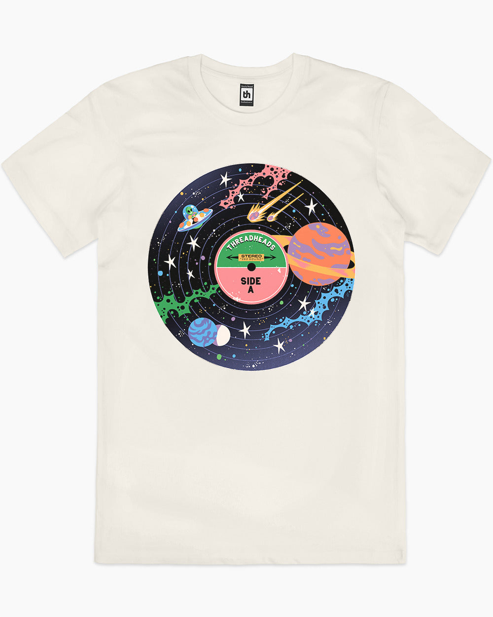 Vinyl Universe T-Shirt Australia Online #colour_natural
