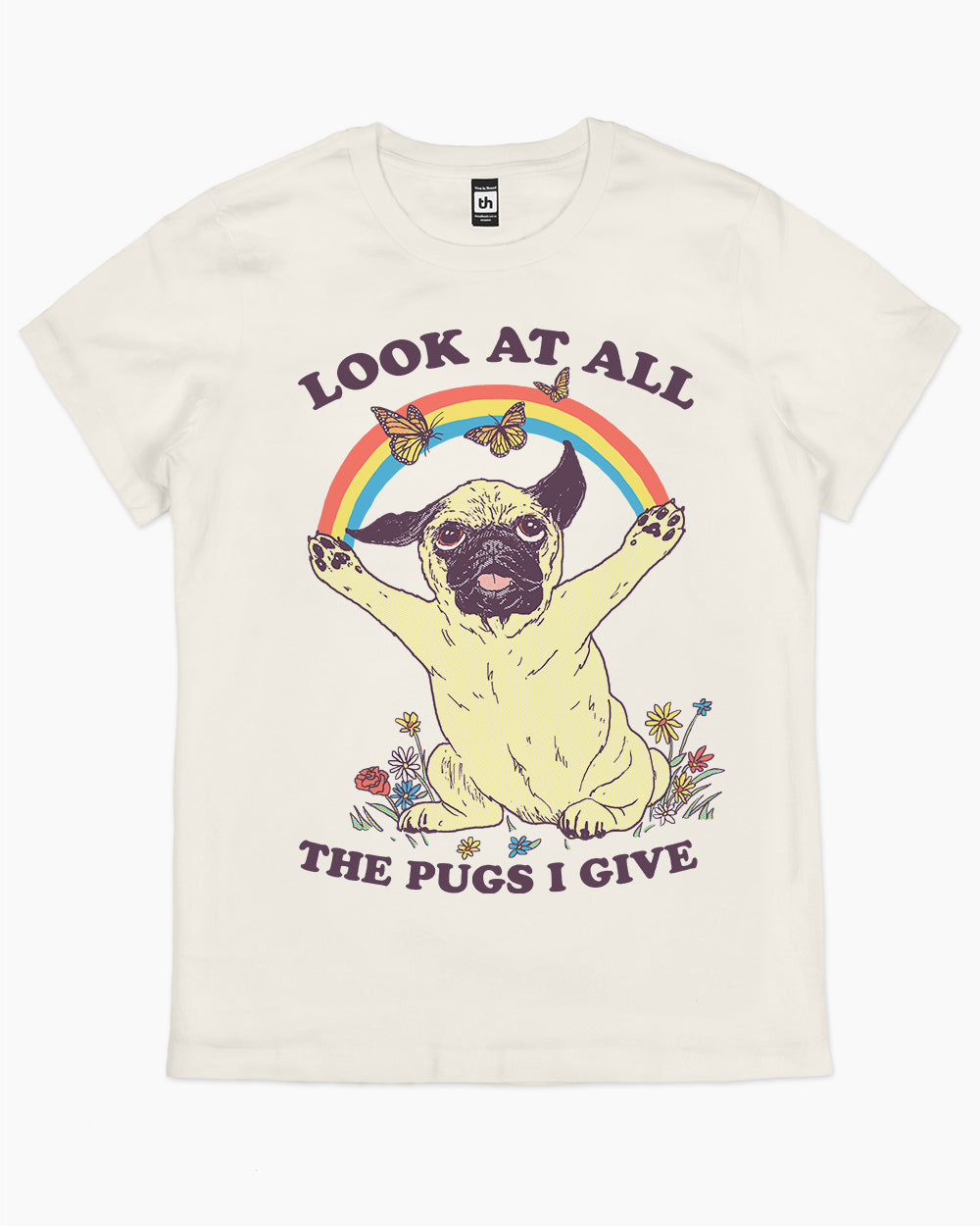 All the Pugs I Give T-Shirt Australia Online #colour_natural