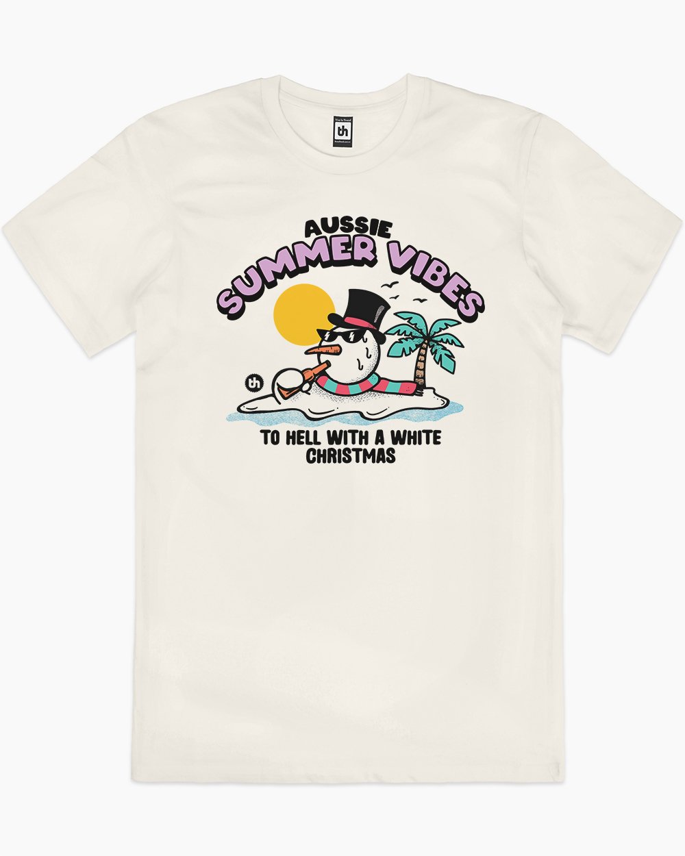 Aussie Summer Vibes T-Shirt Australia Online #colour_natural