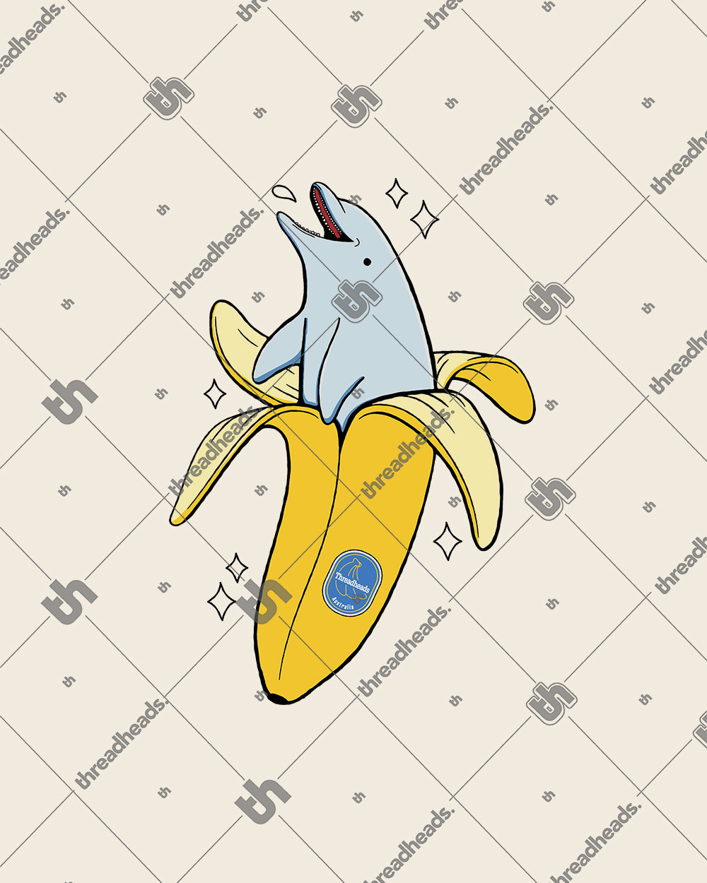 Banana Dolphin Tote Bag Australia Online #colour_natural