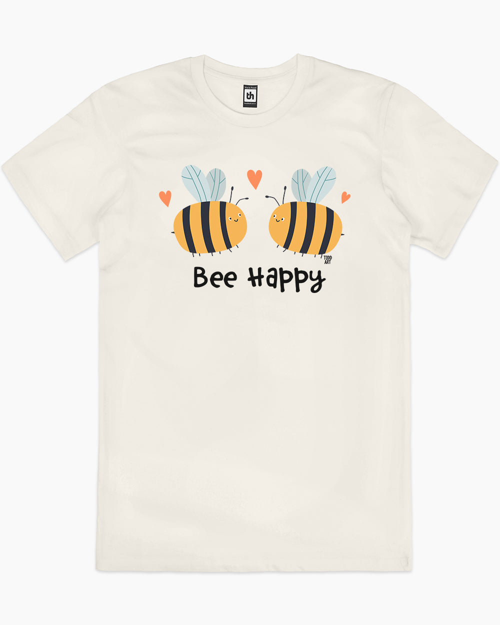 Bee Happy T-Shirt Australia Online #colour_natural