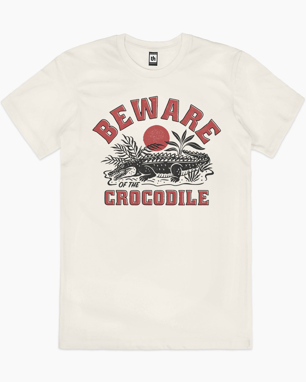 Beware of the Crocodile T-Shirt Australia Online #colour_natural