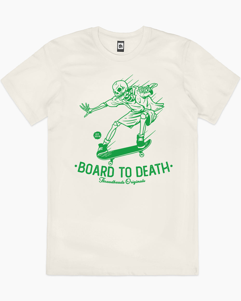 Board to Death T-Shirt Australia Online #colour_natural