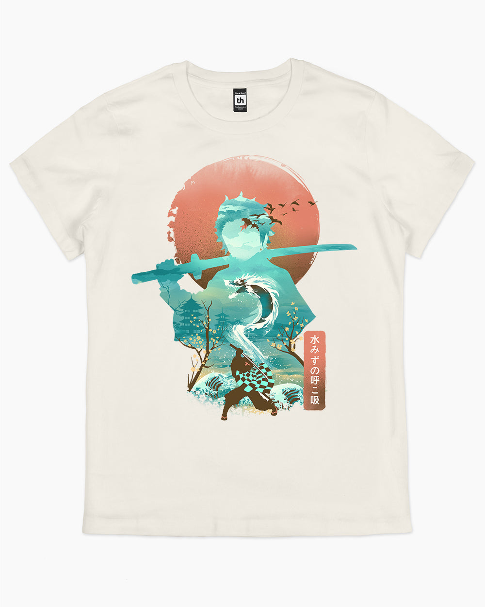 Breath of Water T-Shirt Australia Online #colour_natural