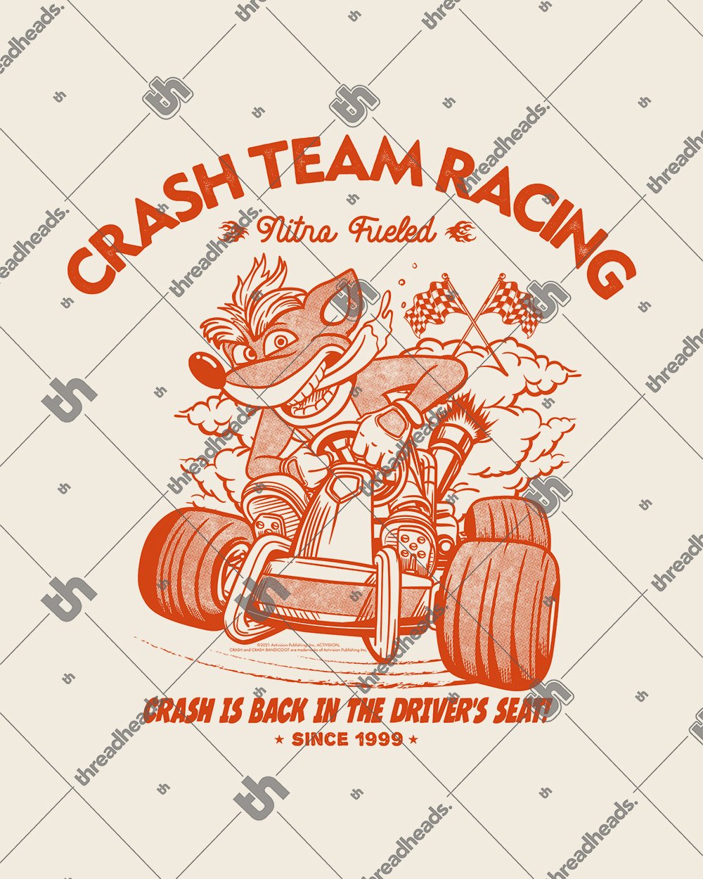 Crash Driver's Seat T-Shirt Australia Online #colour_natural