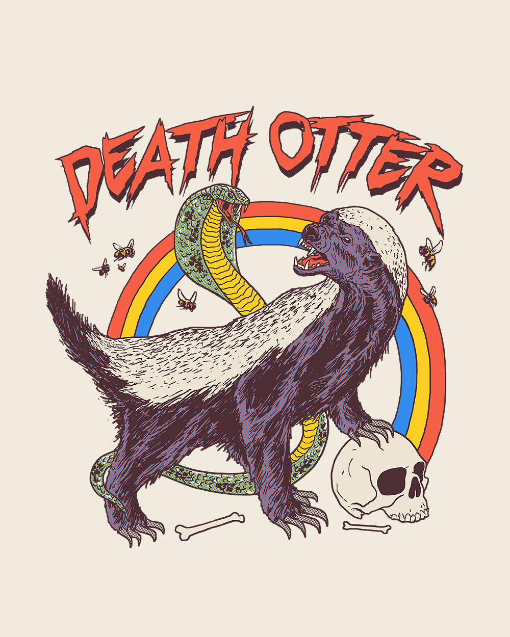 Death Otter Tote Bag Australia Online #colour_natural