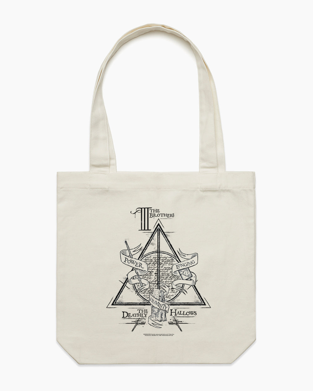Deathly Hallows Logo Alt Tote Bag Australia Online #colour_natural