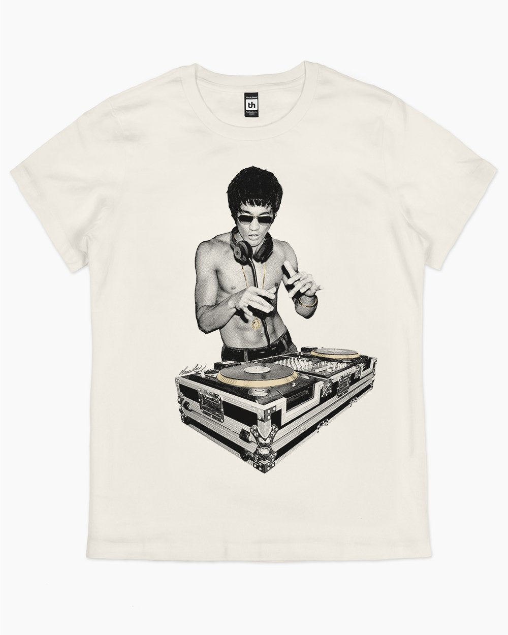 DJ Bruce Lee T-Shirt Australia Online #colour_natural