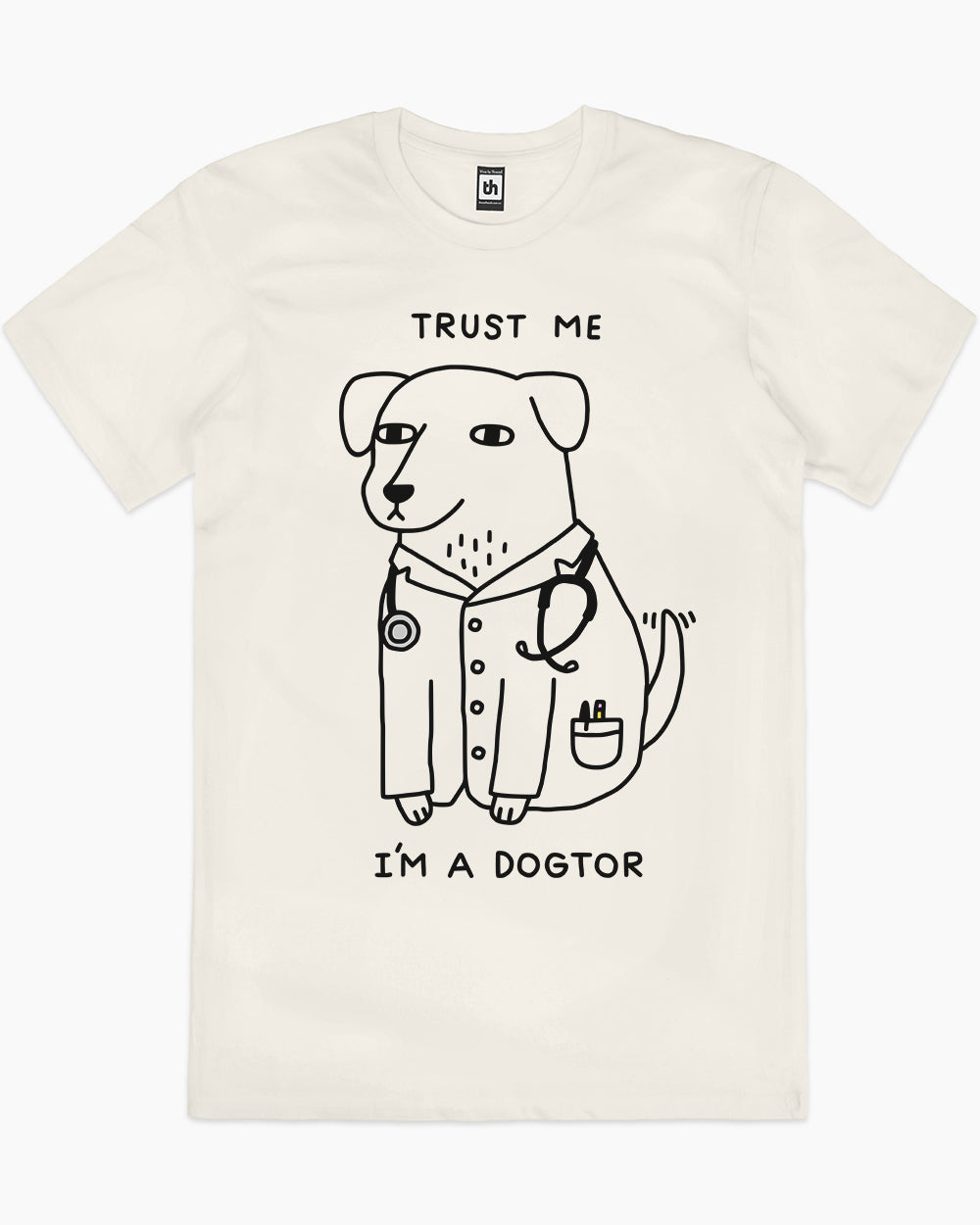 Dogtor T-Shirt Australia Online #colour_natural