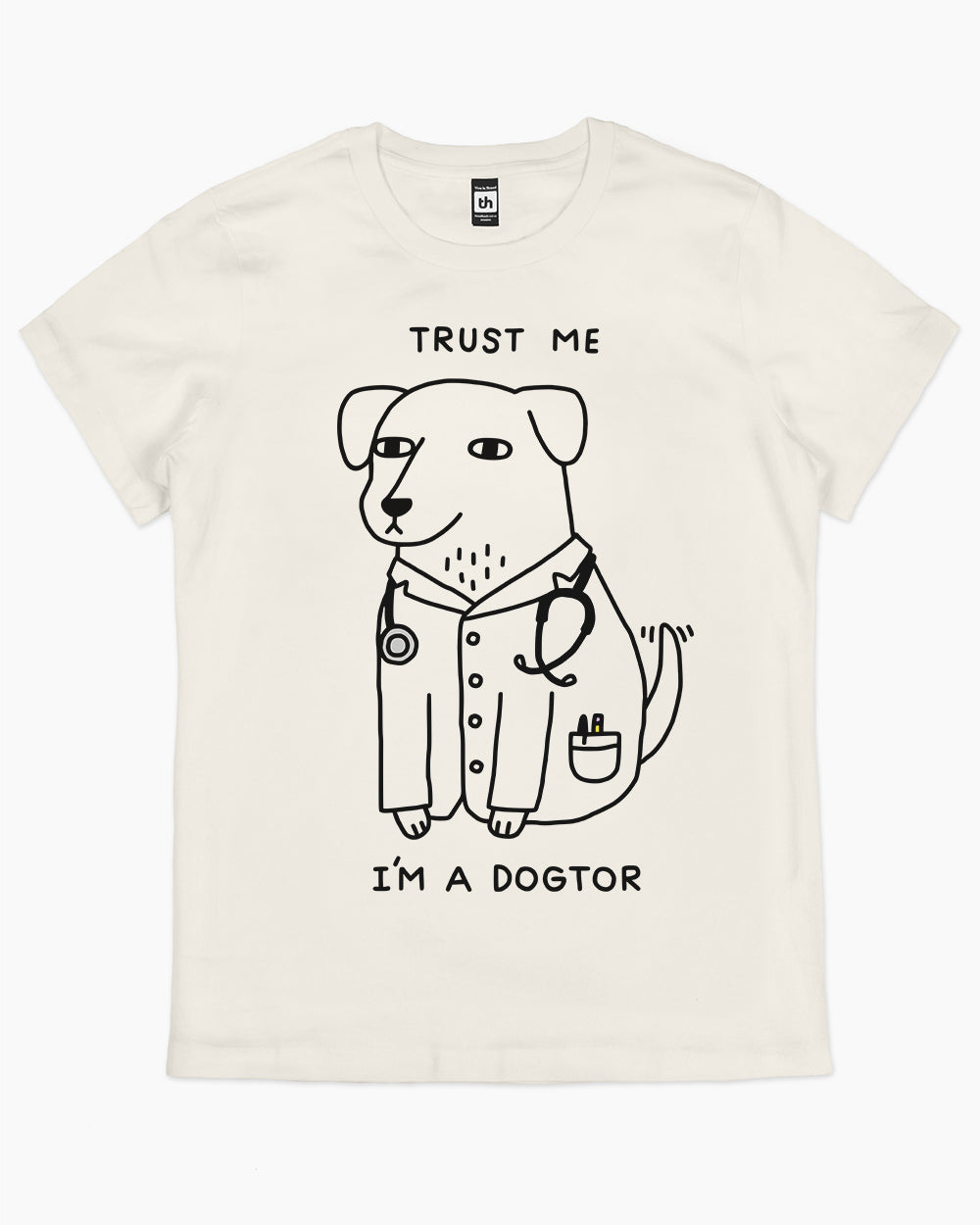 Dogtor T-Shirt Australia Online #colour_natural
