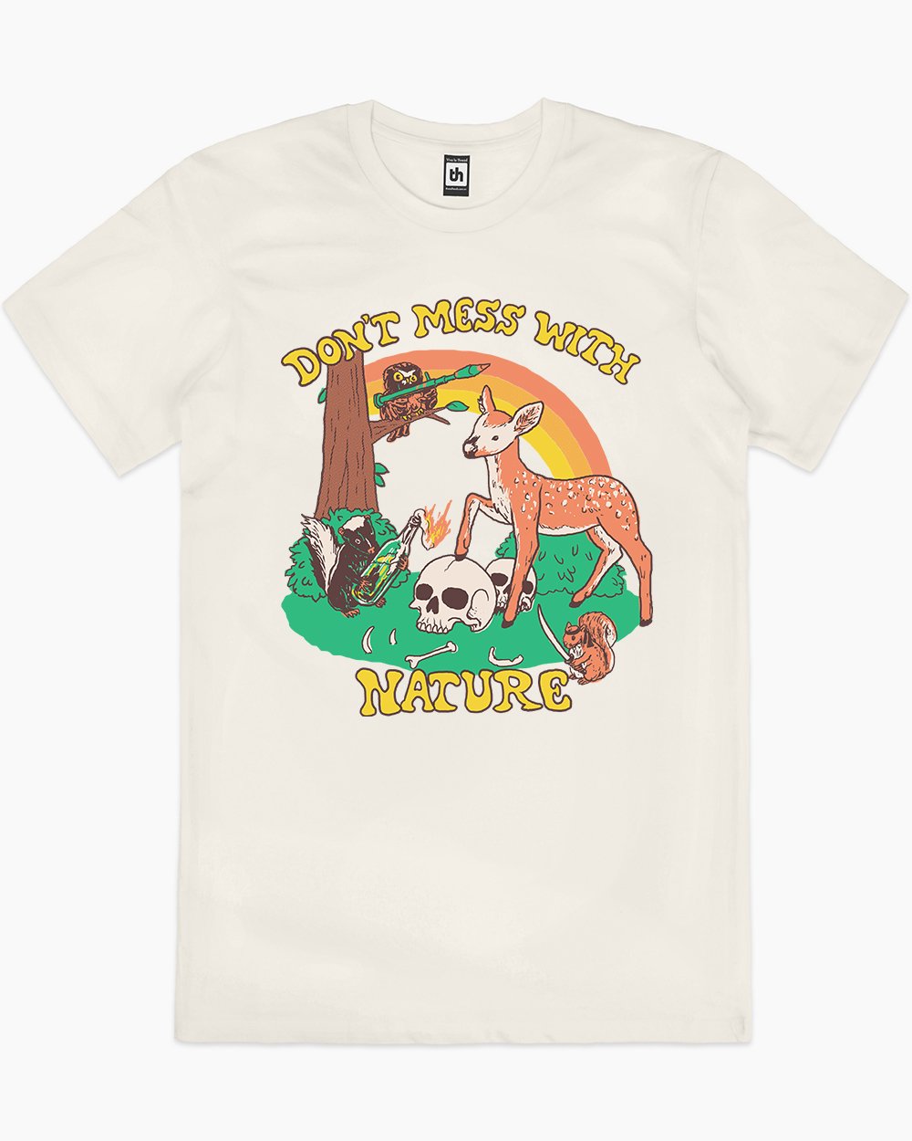 Don't Mess with Nature T-Shirt Australia Online #colour_natural