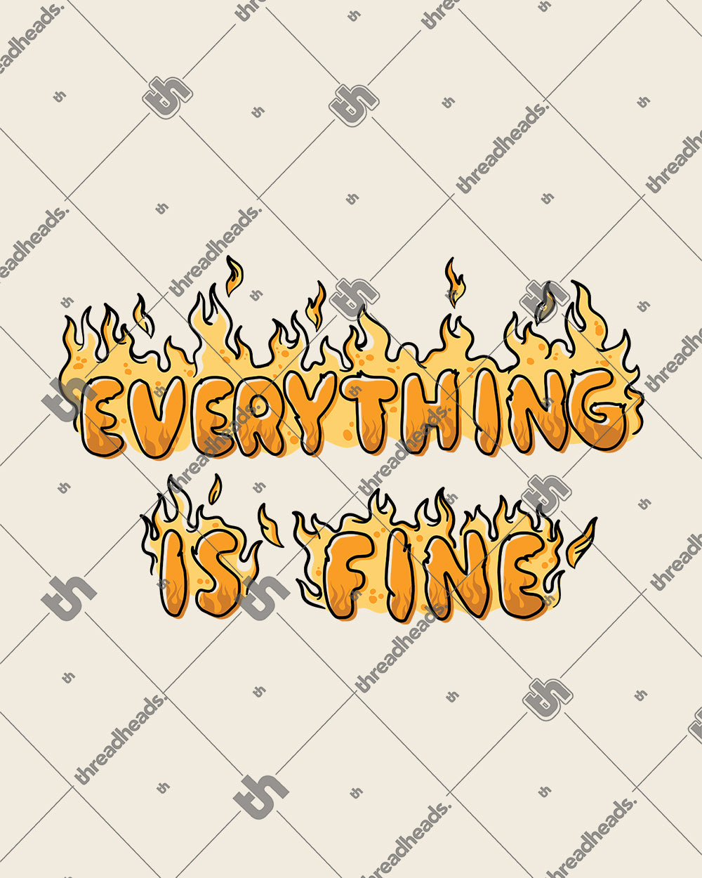 Everything is Fine T-Shirt Australia Online #colour_natural