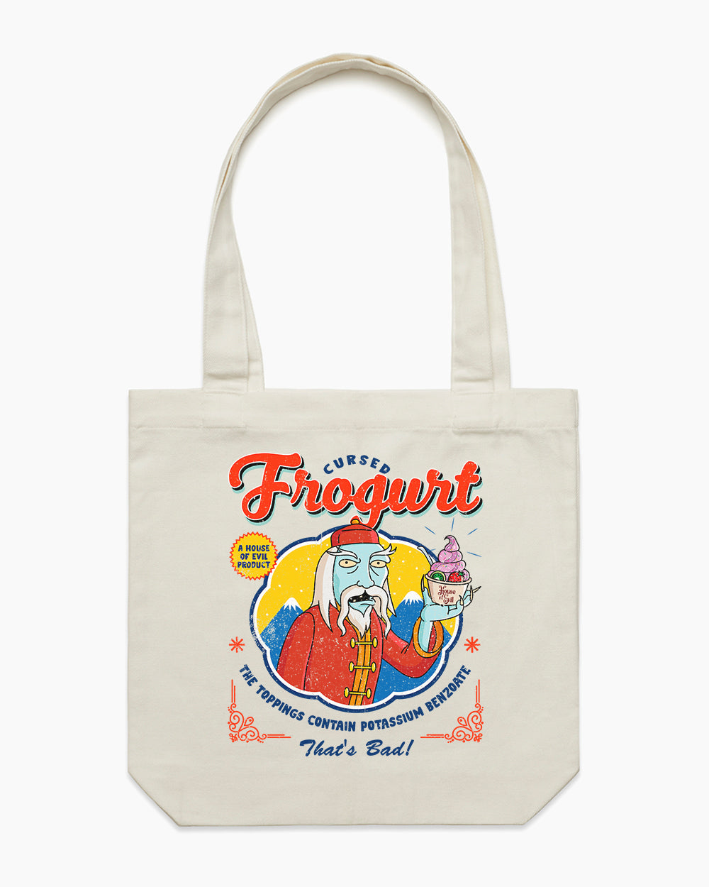 Frogurt Tote Bag Australia Online #colour_natural