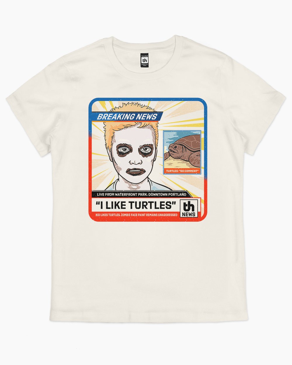 He Likes Turtles T-Shirt Australia Online #colour_natural