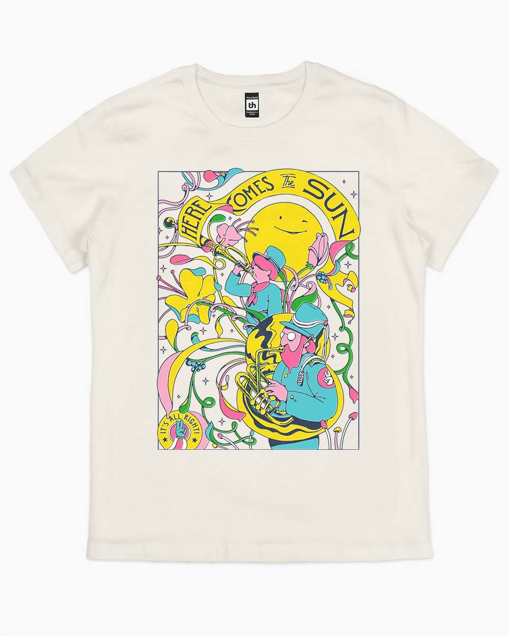Here Comes the Sun T-Shirt Australia Online #colour_natural