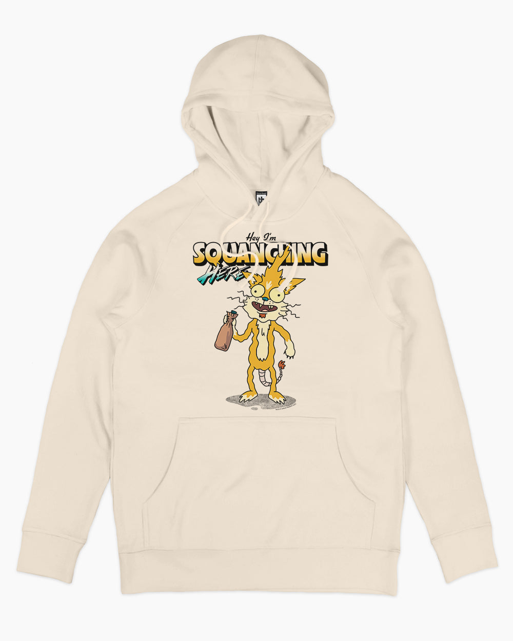 Hey I'm Squanching Here Hoodie Australia Online #colour_natural