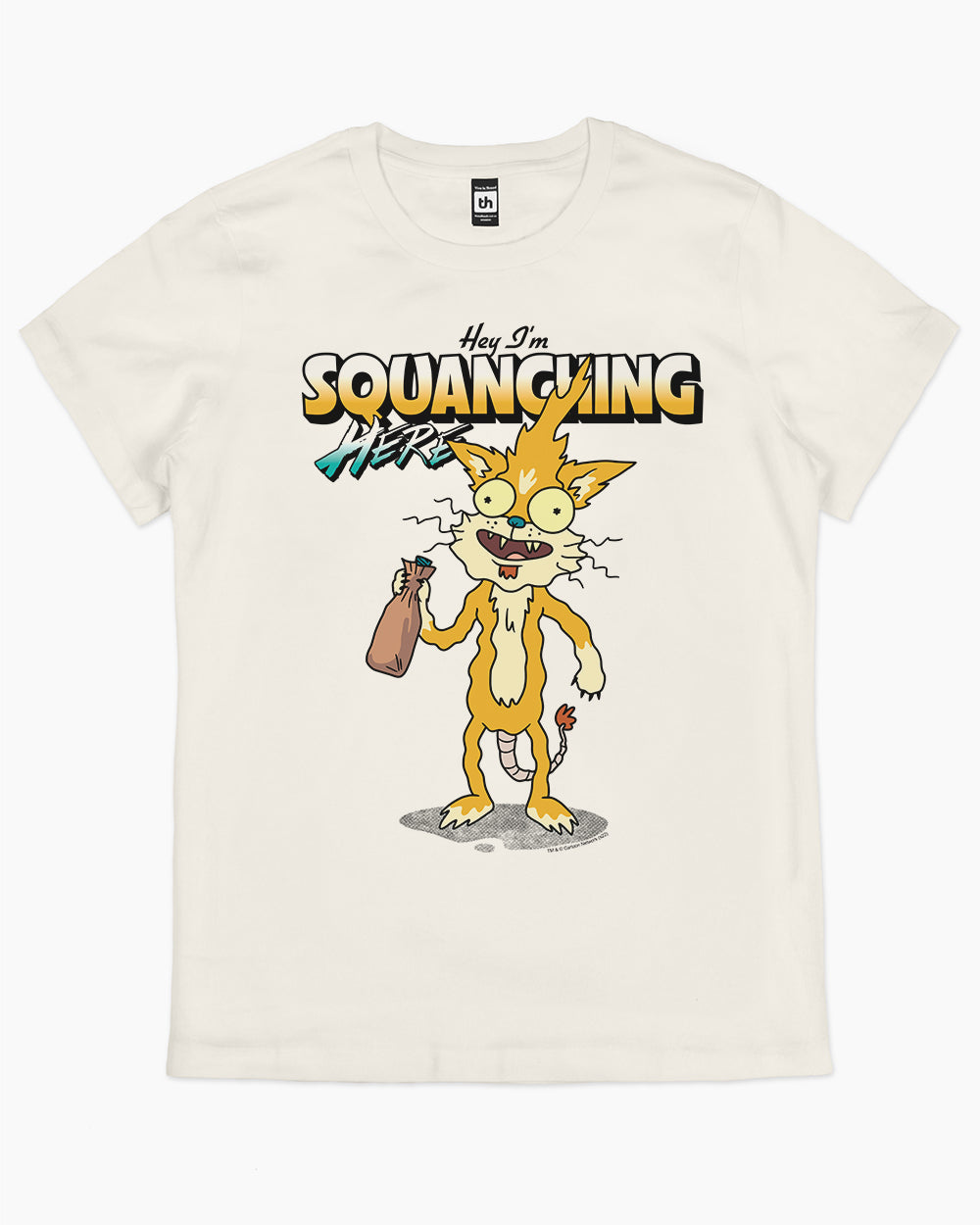 Hey I'm Squanching Here T-Shirt Australia Online #colour_natural