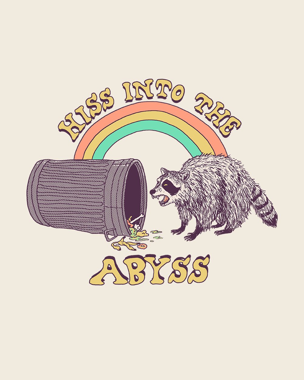 Hiss into the Abyss T-Shirt Australia Online #colour_natural