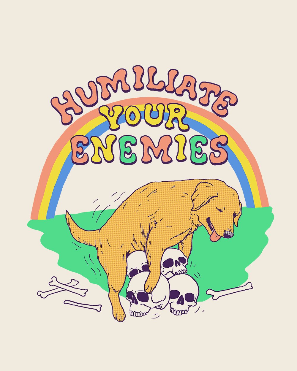 Humiliate Your Enemies T-Shirt Australia Online #colour_natural