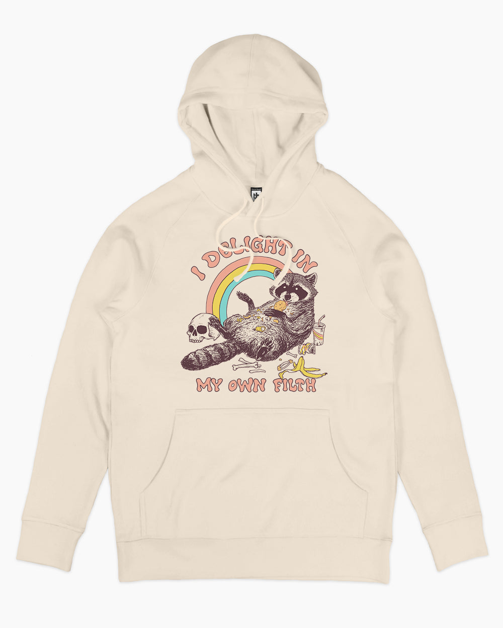 I Delight in My Own Filth Hoodie Australia Online #colour_natural