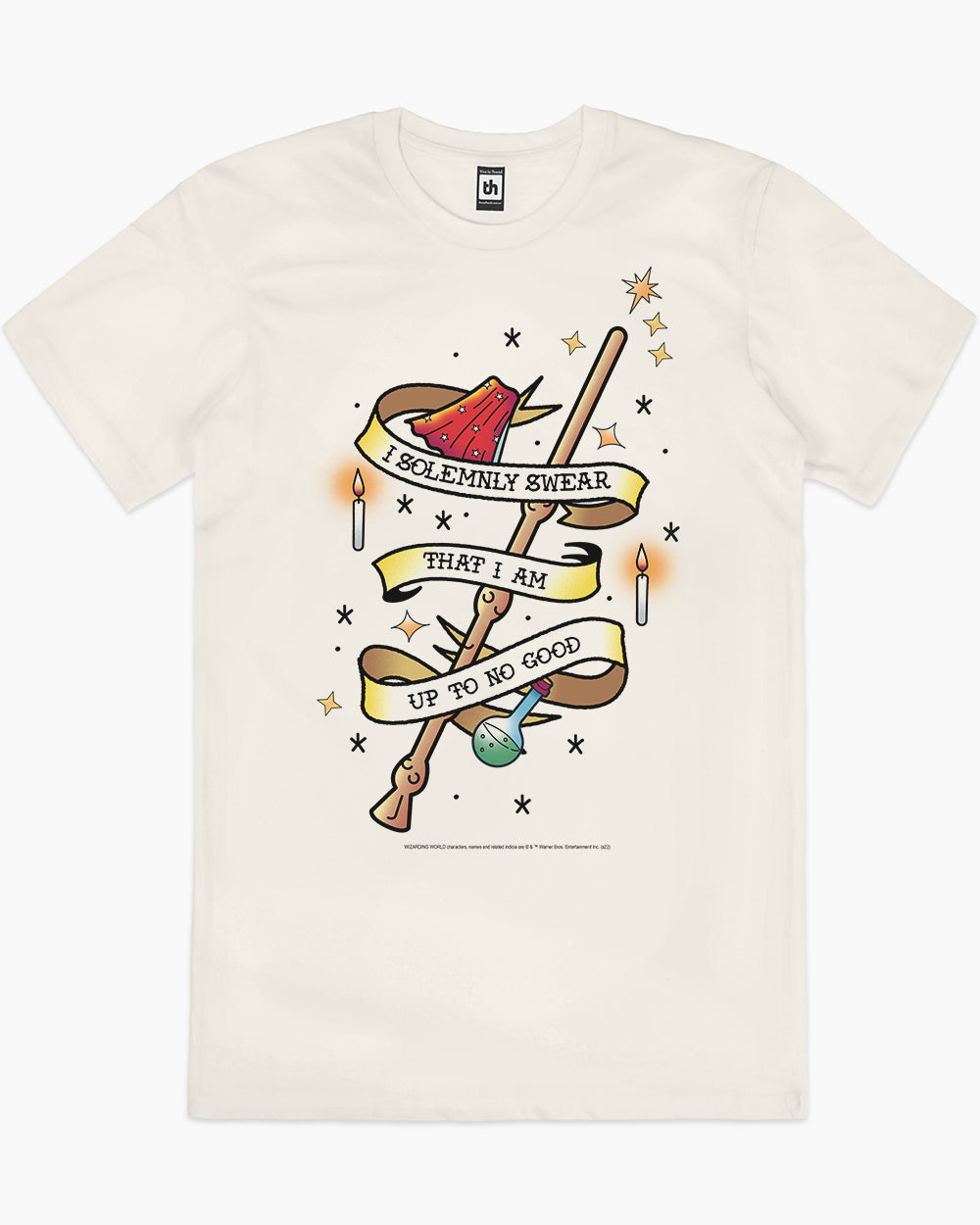 I Solemnly Swear That I Am Up to No Good T-Shirt Australia Online #colour_natural