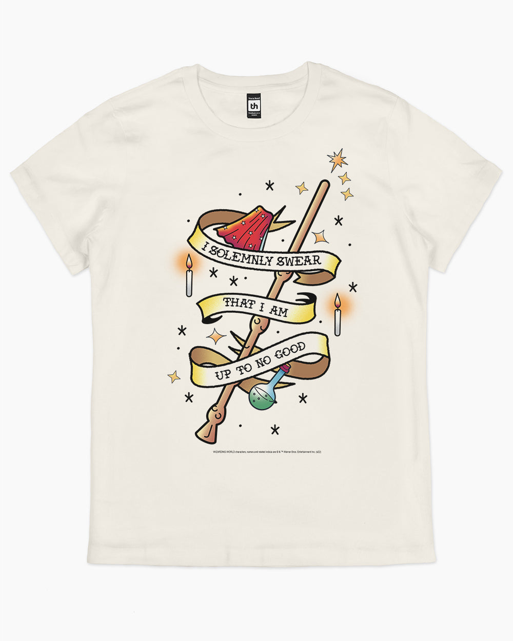 I Solemnly Swear That I Am Up to No Good T-Shirt Australia Online #colour_natural