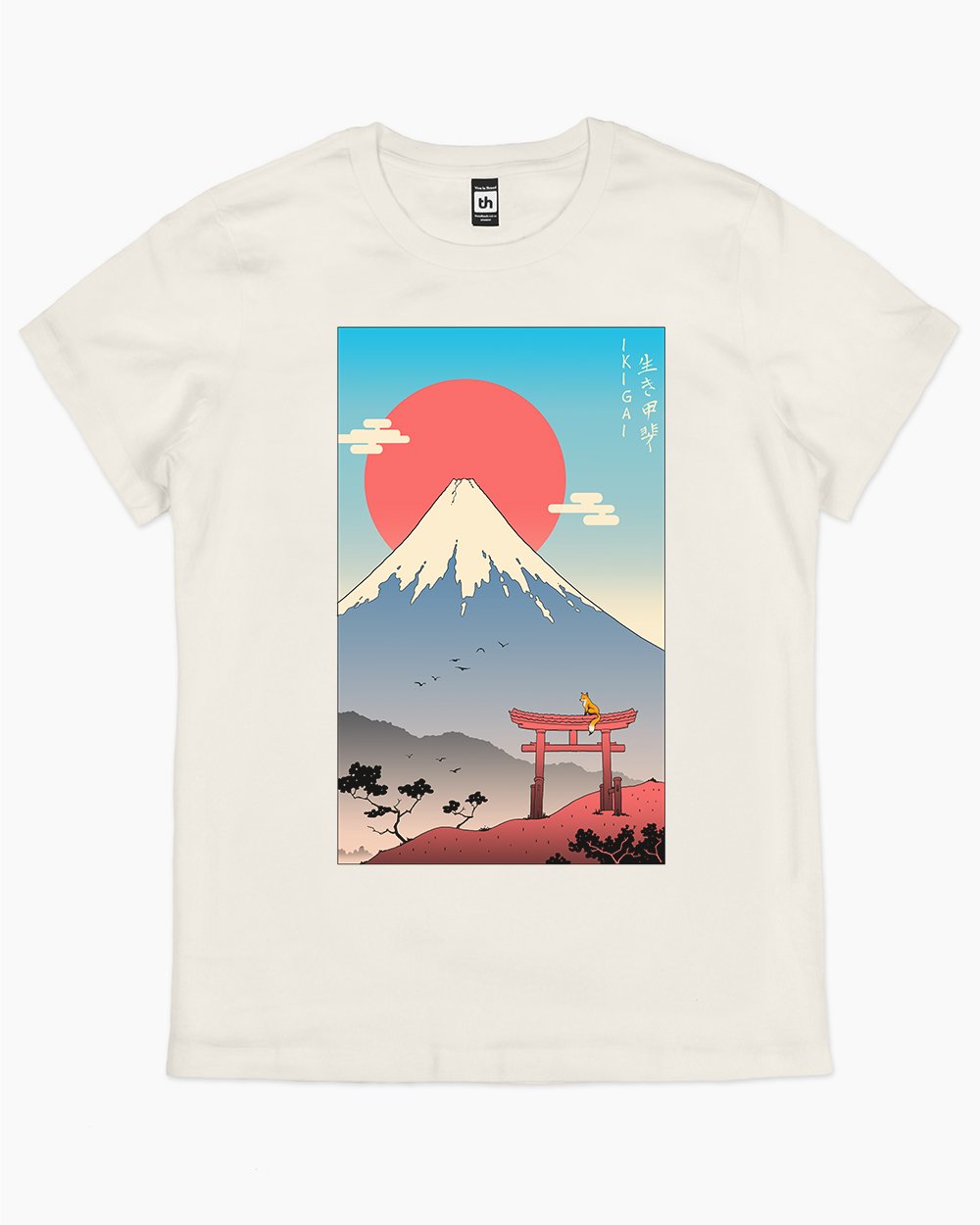 Ikigai in Mt Fuji T-Shirt Australia Online #colour_natural