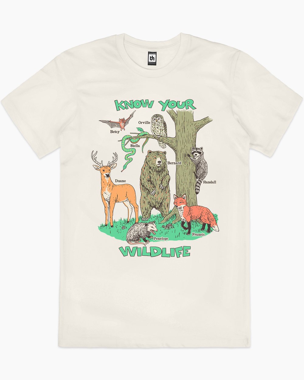 Know Your Wildlife T-Shirt Australia Online #colour_natural