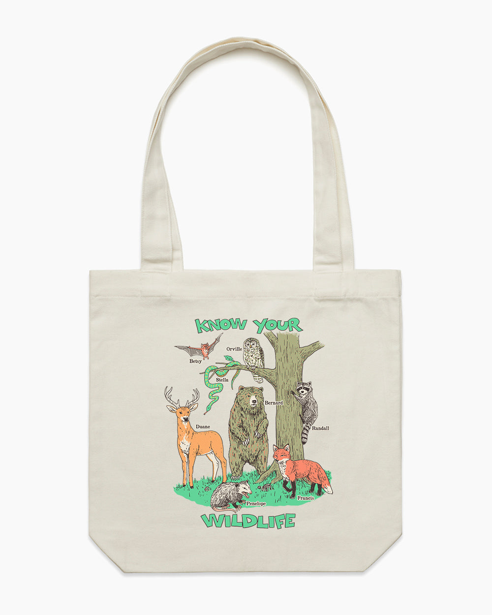 Know Your Wildlife Tote Bag Australia Online #colour_natural