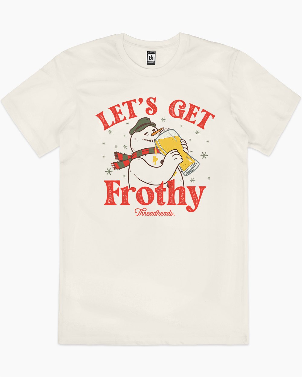 Let's Get Frothy T-Shirt Australia Online #colour_natural