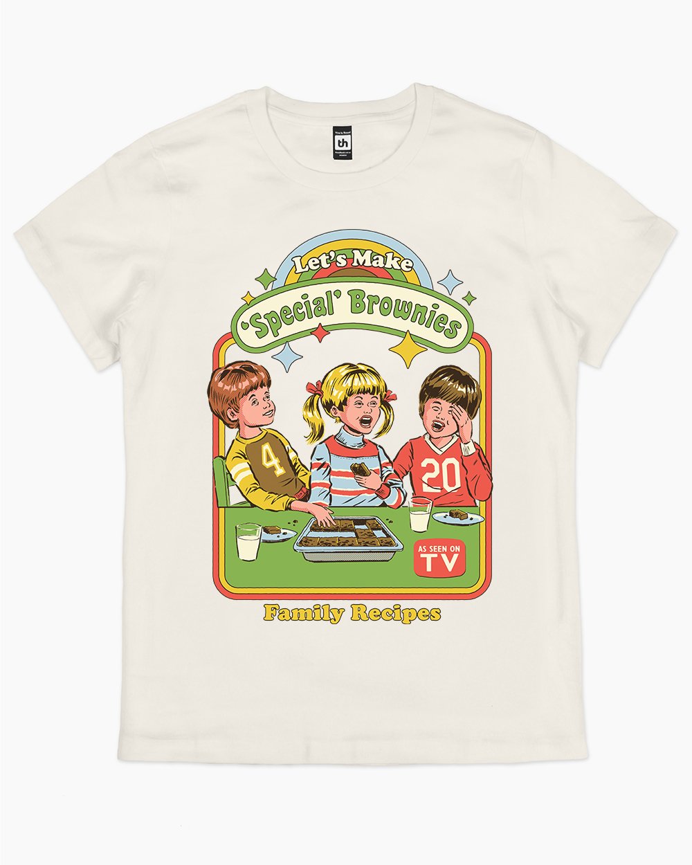 Let's Make Brownies T-Shirt Australia Online #colour_natural