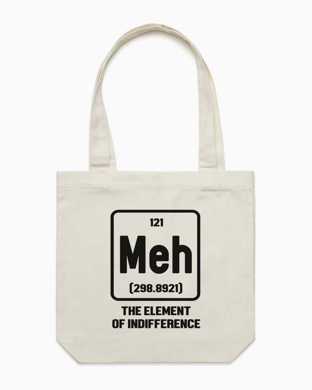Meh The Element of Indifference Tote Bag Australia Online #colour_natural