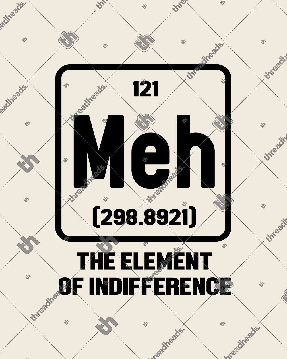 Meh The Element of Indifference Tote Bag Australia Online #colour_natural