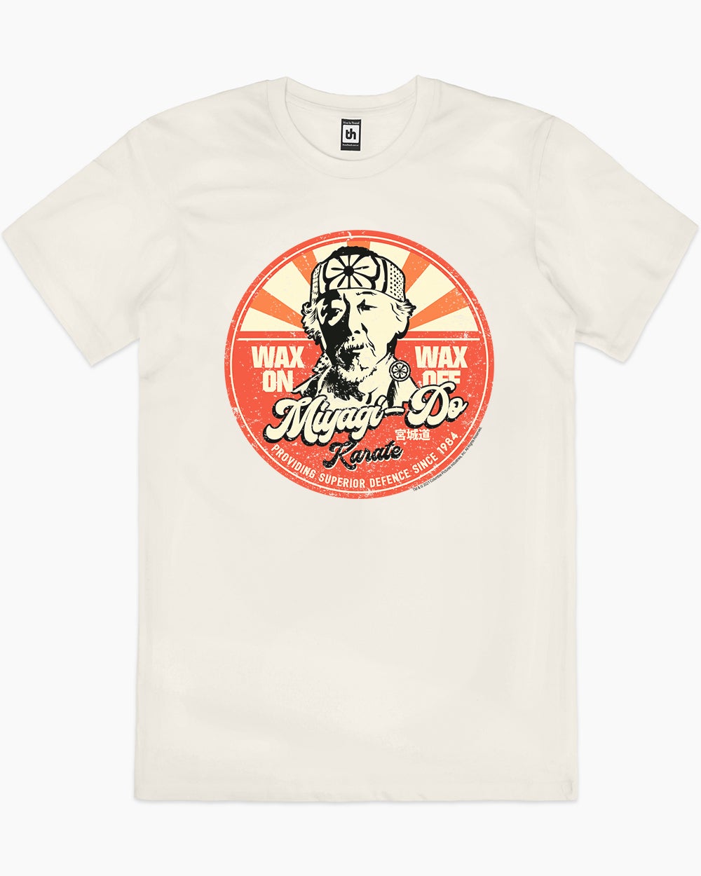 Miyagi Wax On Wax Off T-Shirt Australia Online #colour_natural